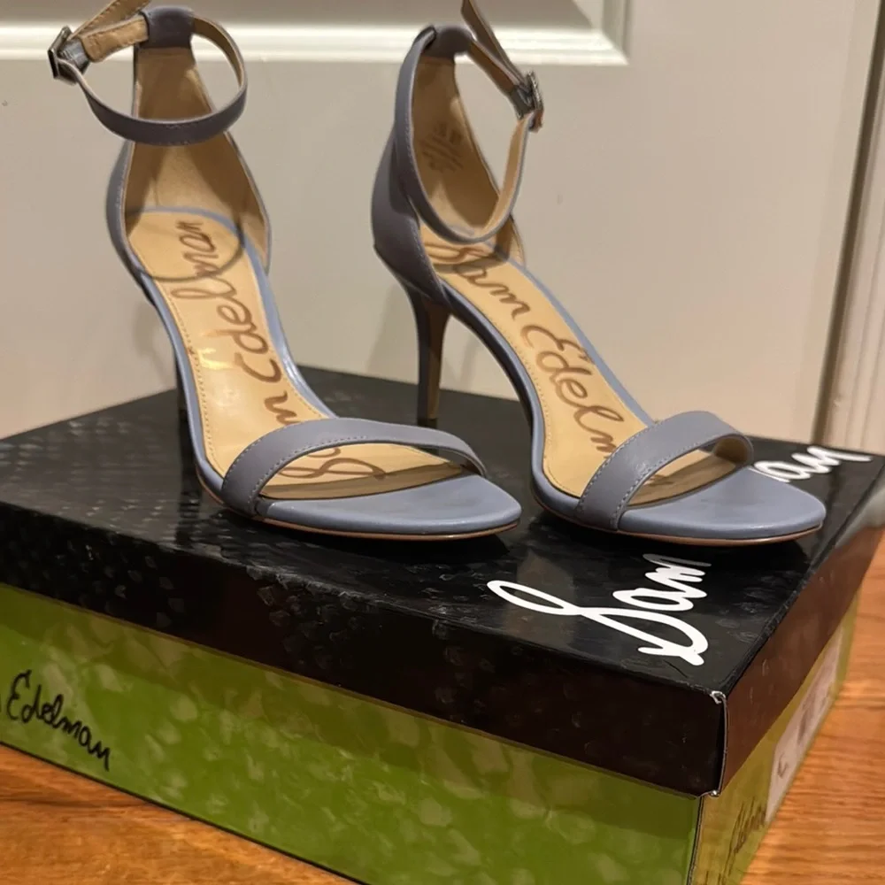 Sam Edelman Women's Grey Heeled Sandals - Picture 1 of 3